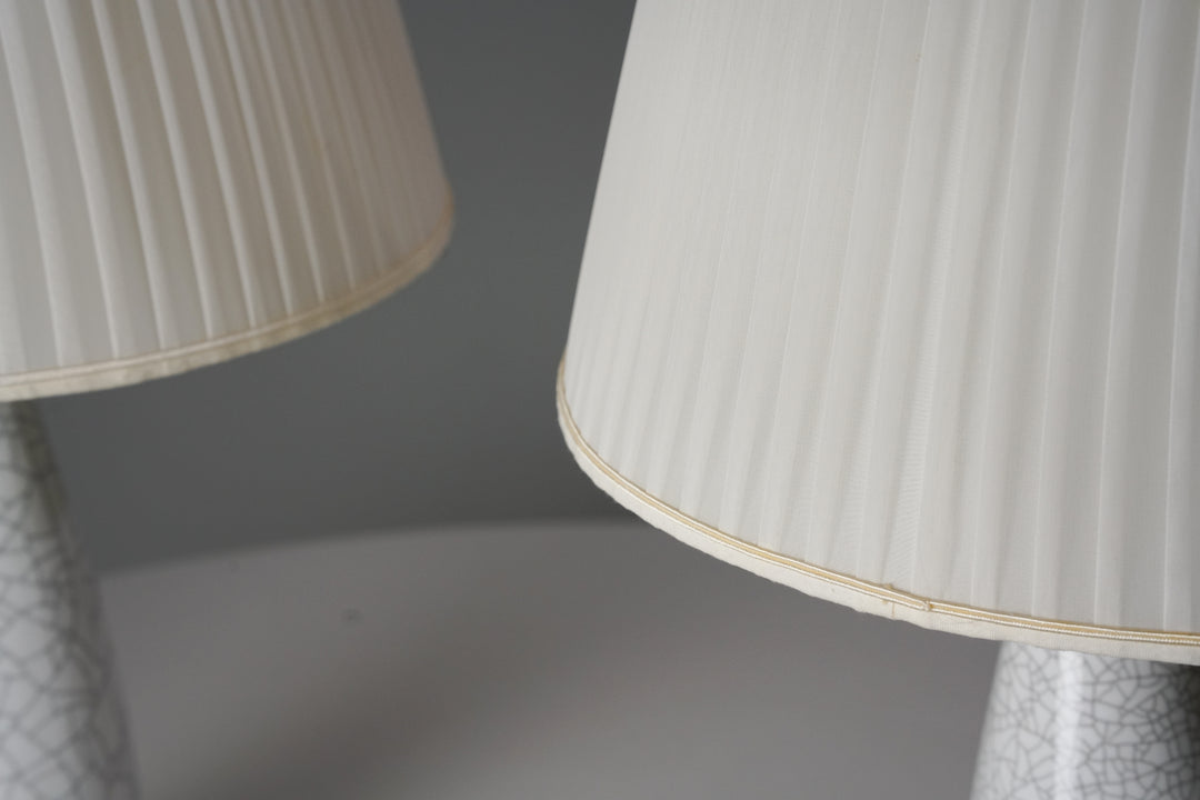 Pair of table lights, Toini Muona, Arabia, 1940s