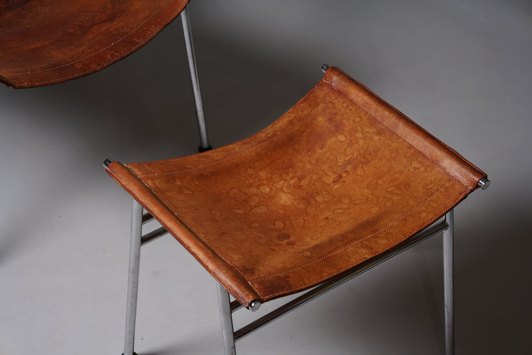 Rare Casino armchair and footstool, Yrjö Kukkapuro, 1960s