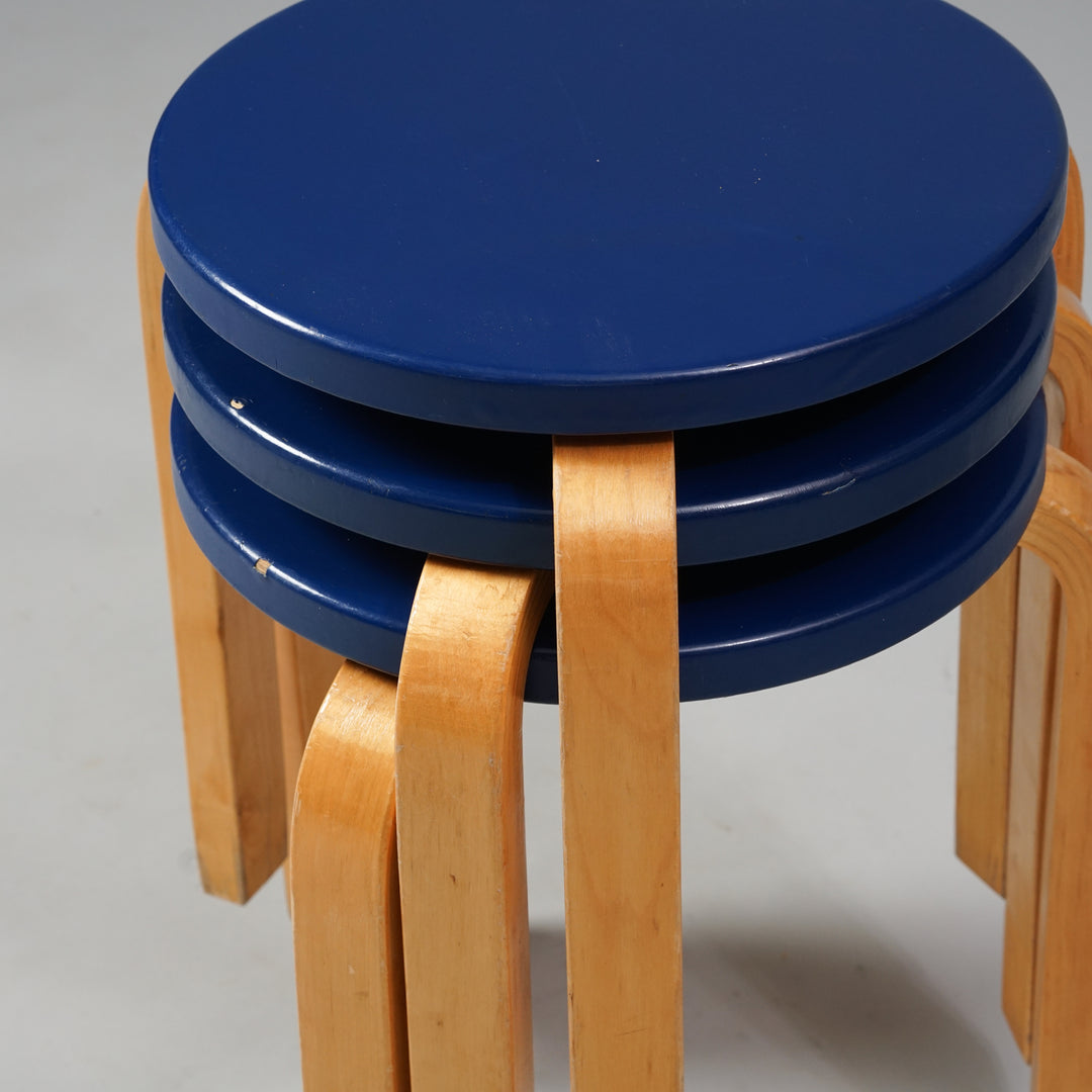 Jakkarat malli 60 (3 kpl), Alvar Aalto, Artek, 50/60-luku