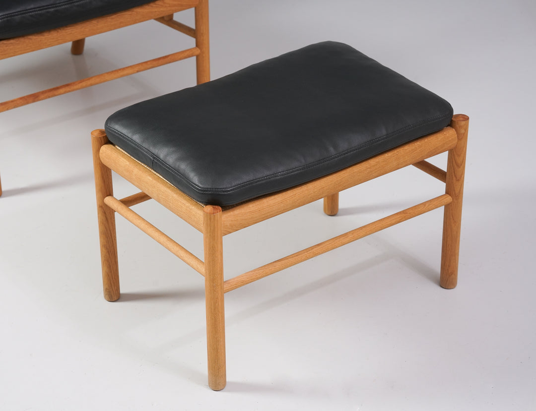 Model "Colonial" / OW149 armchair and model OW149F footstool, Ole Wanscher, Carl Hansen & Søn, 2000s