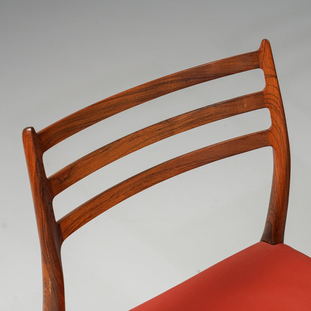Set of four model 78 chairs, Niels Møller, J.L. Møllers Møbelfabrik, 1960s