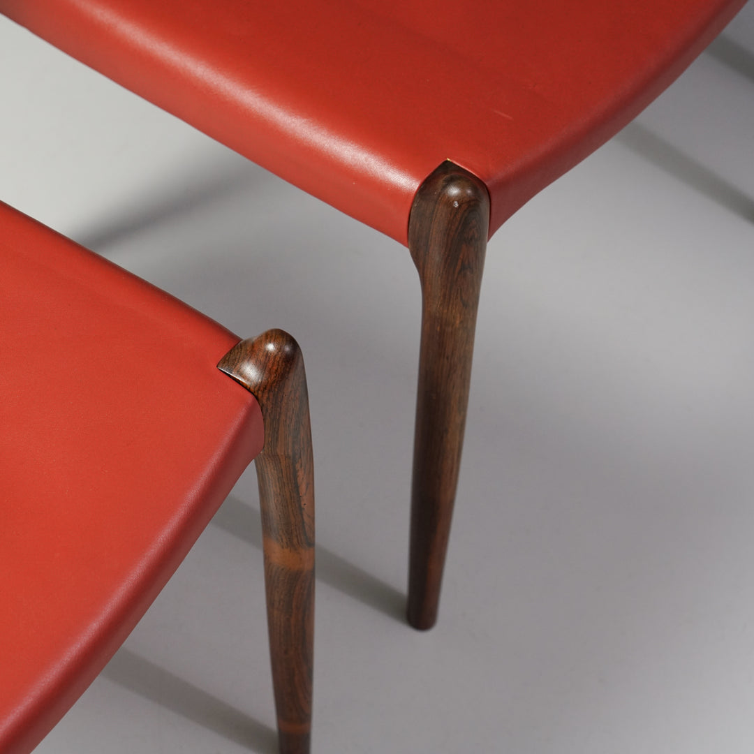 Set of four model 78 chairs, Niels Møller, J.L. Møllers Møbelfabrik, 1960s