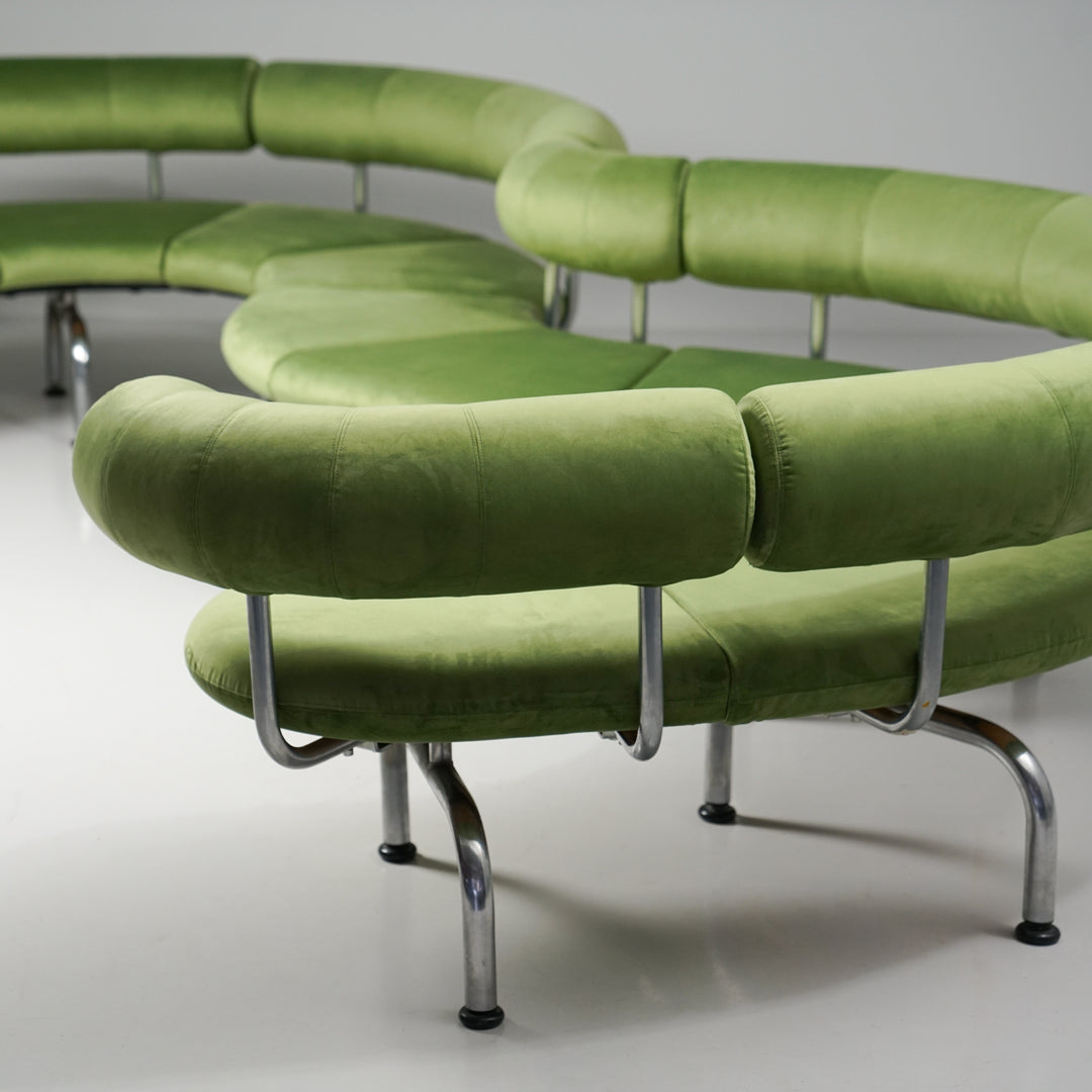 Model "Pipeline" sofa, Johannes Foersom & Peter Hiort Lorenzen, Erik Jørgensen, 1980s