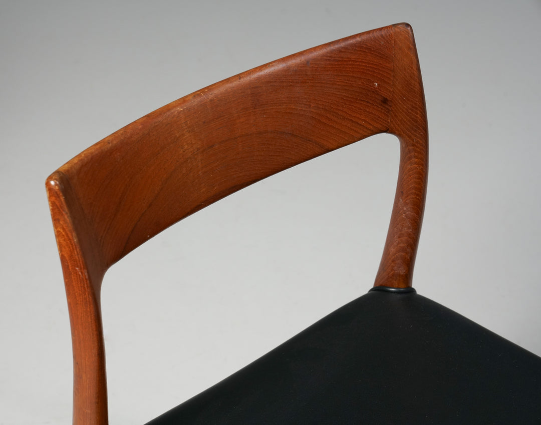 Model 77 dining chairs (4 pieces), Niels Otto Møller, J.L Møllers Møbelfabrik, 1960s
