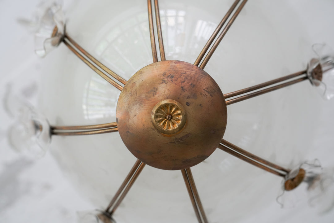 Rare model 70 chandelier, Lisa Johansson-Pape, Orno, 1940s