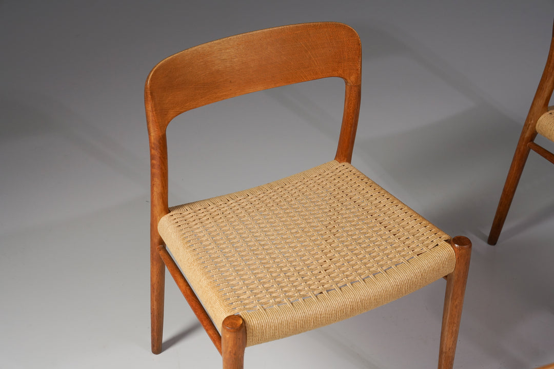 Malli 75 tuolisetti (4 kpl), Niels Møller, J.L. Møllers Møbelfabrik, 60-luku