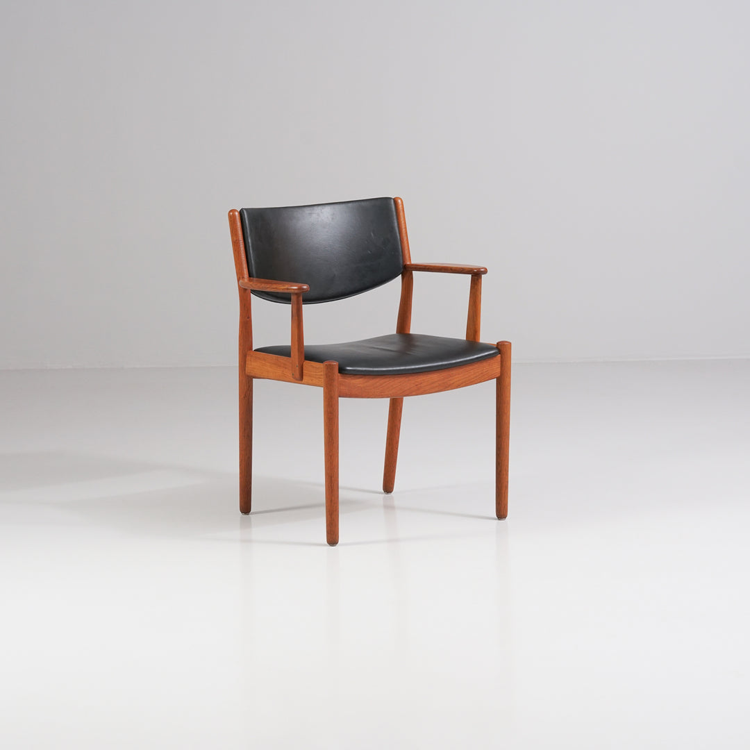 Chair model J62 (4 pieces), Poul Volther, FDB Møbler, Denmark, 1960s
