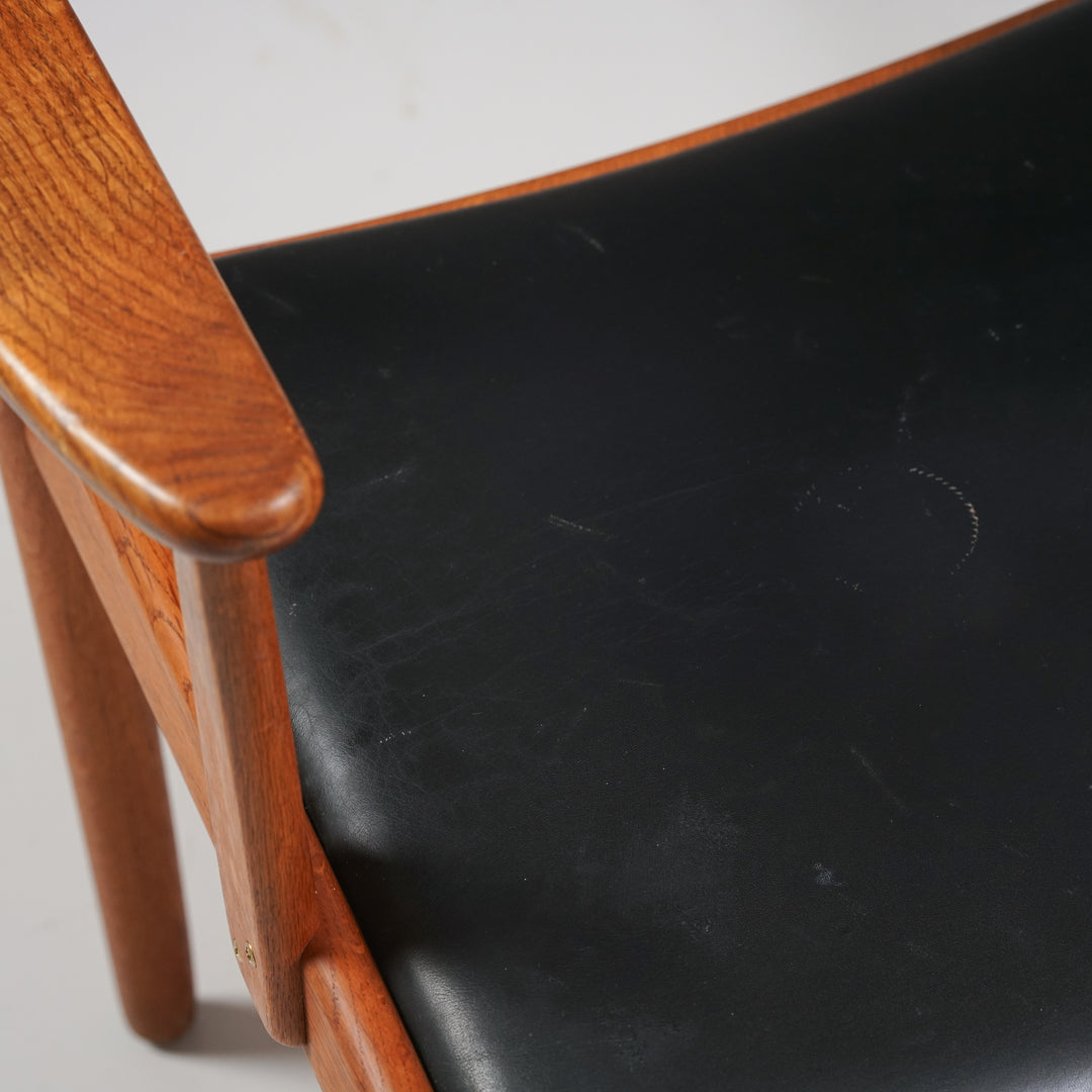 Chair model J62 (4 pieces), Poul Volther, FDB Møbler, Denmark, 1960s