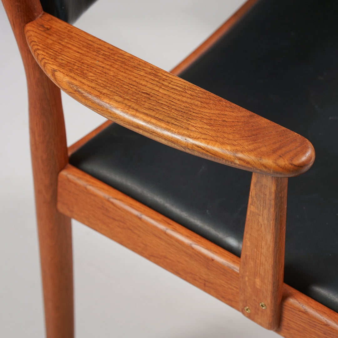 Chair model J62 (4 pieces), Poul Volther, FDB Møbler, Denmark, 1960s