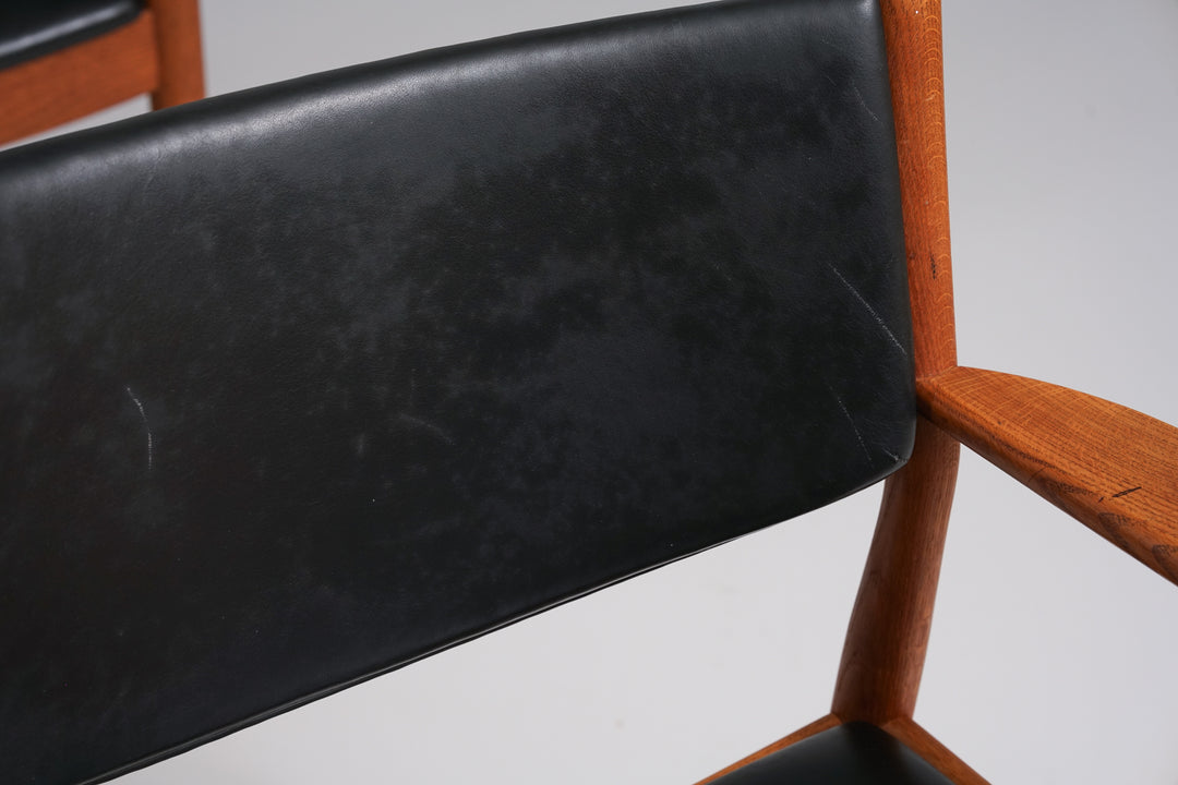 Chair model J62 (4 pieces), Poul Volther, FDB Møbler, Denmark, 1960s