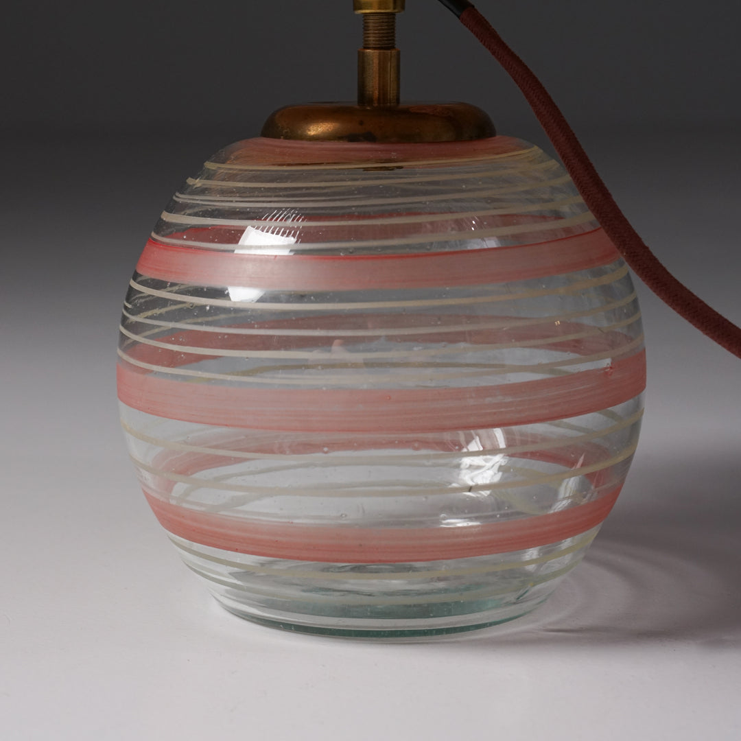 Table lamp, Kauklahden lasi, 1940s