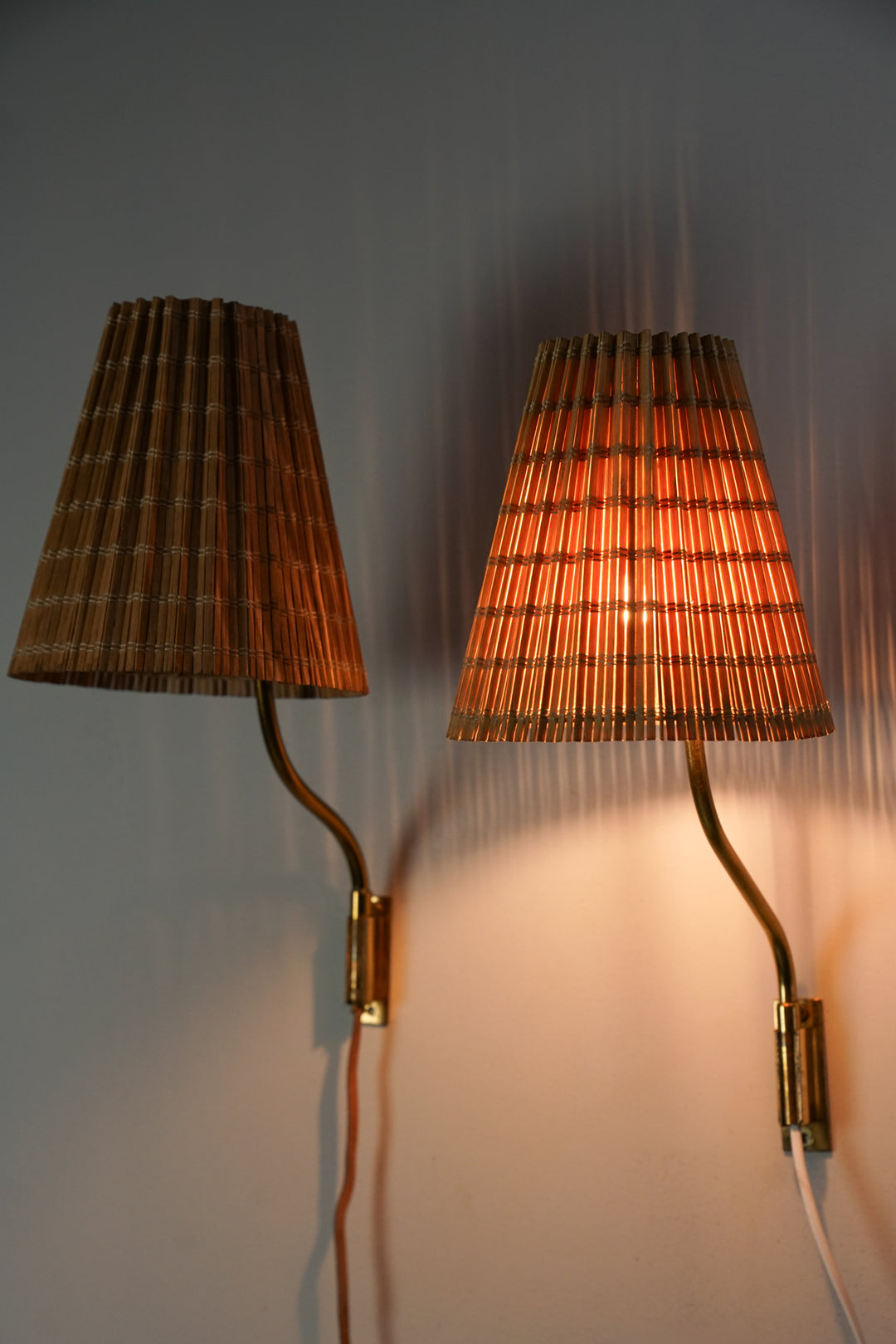Pair of model 3053 wall lights, Lisa Johansson-Pape, Orno, 1950s