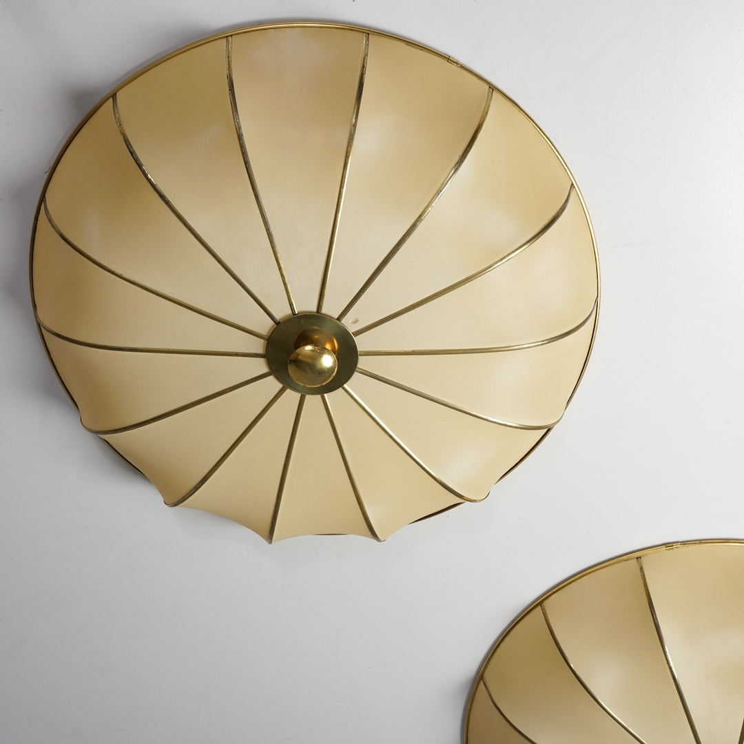 Pair of flush mounts, Sweden, 1950/1960s