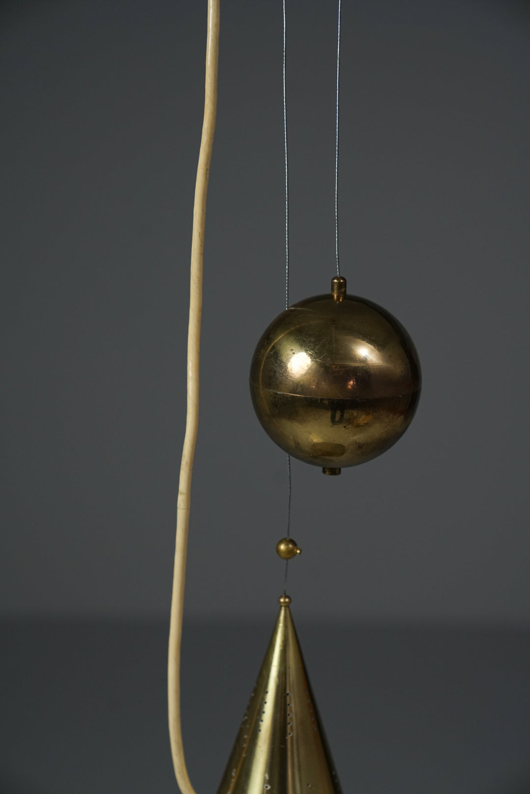 Rare model 10220 counterweight pendant, Paavo Tynell, Taito Oy, 1940/1950s