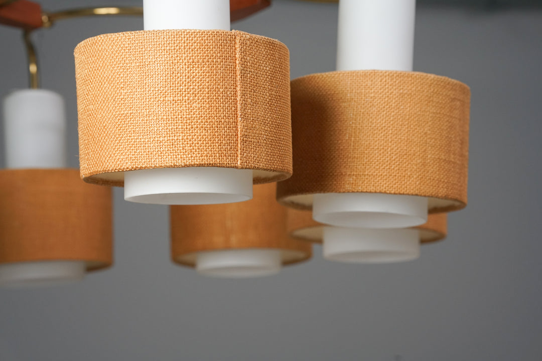 Model K1-169/8 chandelier (2 pieces), Paavo Tynell, Idman, 1950/1960s