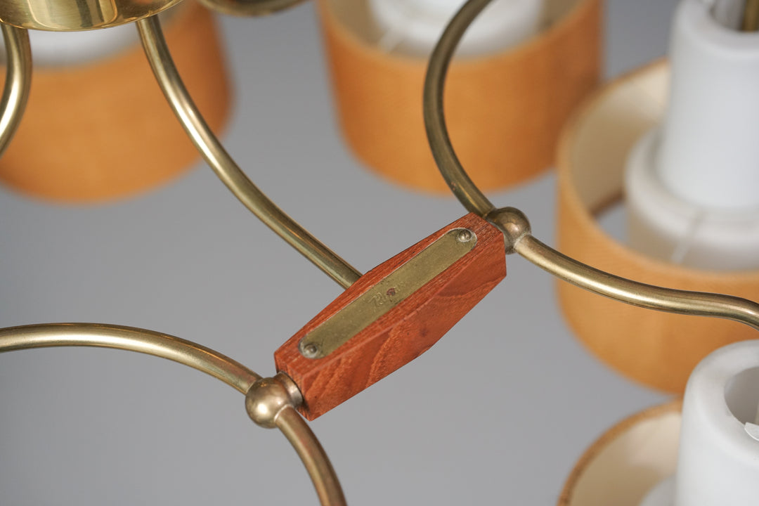 Model K1-169/8 chandelier (2 pieces), Paavo Tynell, Idman, 1950/1960s