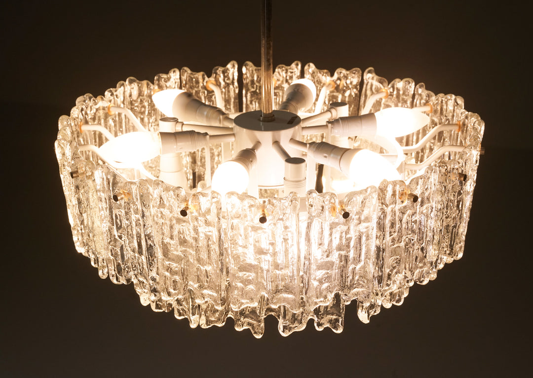 Kattovalaisin "Ice Block Chandelier", J.T Kalmar, Itävalta, 70-luku