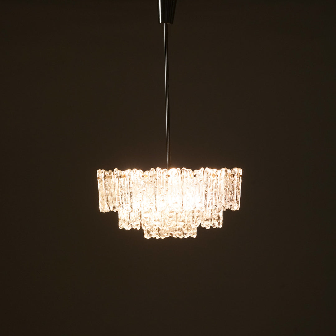 Kattovalaisin "Ice Block Chandelier", J.T Kalmar, Itävalta, 70-luku